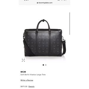 MCM Soft Berlin Visetos Large Tote!